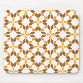 Mooi bruin bloemblad patroon muismat