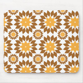 Mooi bruin bloemblad patroon muismat