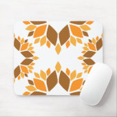 Mooi bruin bloemblad patroon muismat (Met muis)