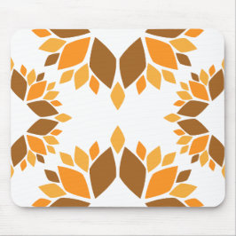 Mooi bruin bloemblad patroon muismat