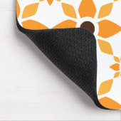 Mooi bruin bloemblad patroon muismat (Hoek)