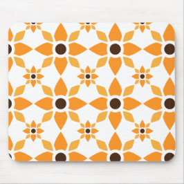 Mooi bruin bloemblad patroon muismat