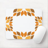 Mooi bruin bloemblad patroon muismat (Met muis)