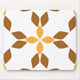 Mooi bruin bloemblad patroon muismat
