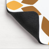 Mooi bruin bloemblad patroon muismat (Hoek)