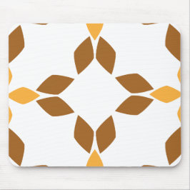 Mooi bruin bloemblad patroon muismat