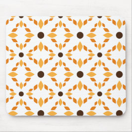 Mooi bruin bloemblad patroon muismat