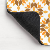 Mooi bruin bloemblad patroon muismat (Hoek)