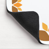 Mooi bruin bloemblad patroon muismat (Hoek)