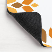 Mooi bruin bloemblad patroon muismat (Hoek)