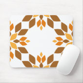 Mooi bruin bloemblad patroon muismat (Met muis)