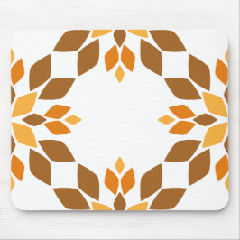 Mooi bruin bloemblad patroon muismat