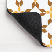 Mooi bruin bloemblad patroon muismat (Hoek)