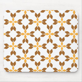 Mooi bruin bloemblad patroon muismat