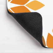 Mooi bruin bloemblad patroon muismat (Hoek)