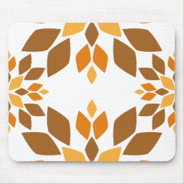 Mooi bruin bloemblad patroon muismat
