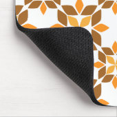 Mooi bruin bloemblad patroon muismat (Hoek)