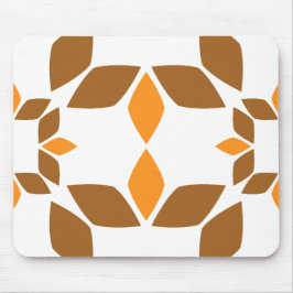 Mooi bruin bloemblad patroon muismat