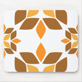 Mooi bruin bloemblad patroon muismat