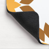 Mooi bruin bloemblad patroon muismat (Hoek)