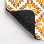 Mooi bruin bloemblad patroon muismat (Hoek)