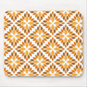 Mooi bruin bloemblad patroon muismat (Voorkant)