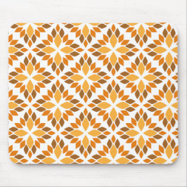 Mooi bruin bloemblad patroon muismat