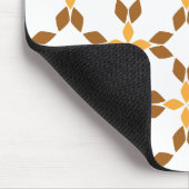 Mooi bruin bloemblad patroon muismat (Hoek)