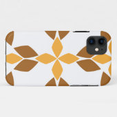 Mooi bruin bloemenpatroon Case-Mate iPhone case (Achterkant (horizontaal))