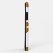 Mooi bruin bloemenpatroon Case-Mate iPhone case (Achterkant/rechts)