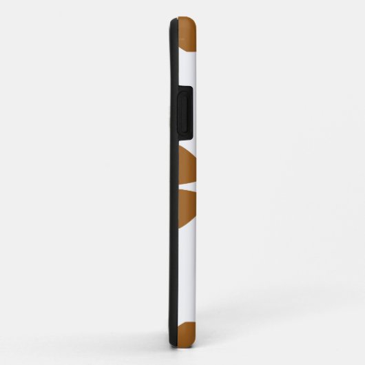 Mooi bruin bloemenpatroon Case-Mate iPhone case (Achterkant/rechts)