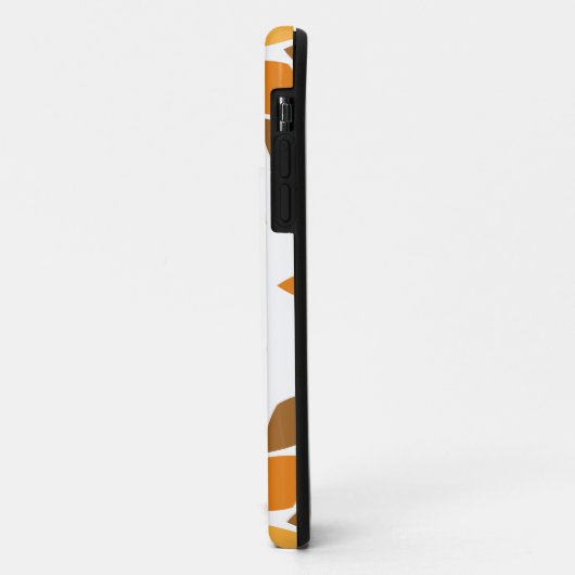 Mooi bruin bloemenpatroon Case-Mate iPhone case (Achterkant/links)