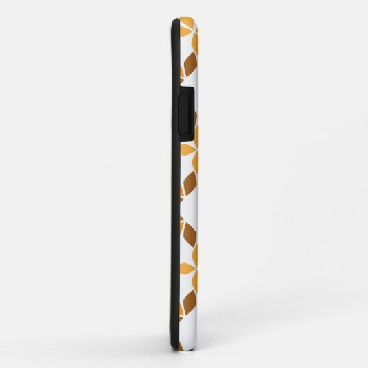Mooi bruin bloemenpatroon Case-Mate iPhone case (Achterkant/rechts)