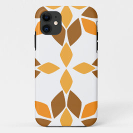 Mooi bruin bloemenpatroon Case-Mate iPhone case