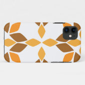 Mooi bruin bloemenpatroon Case-Mate iPhone case (Achterkant (horizontaal))