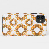 Mooi bruin bloemenpatroon Case-Mate iPhone case (Achterkant (horizontaal))