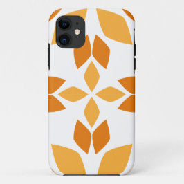 Mooi bruin bloemenpatroon Case-Mate iPhone case