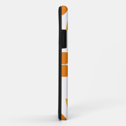 Mooi bruin bloemenpatroon Case-Mate iPhone case (Achterkant/rechts)