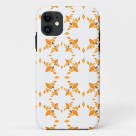 Mooi bruin bloemenpatroon Case-Mate iPhone case