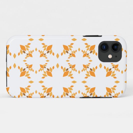 Mooi bruin bloemenpatroon Case-Mate iPhone case (Achterkant (horizontaal))
