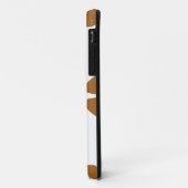 Mooi bruin bloemenpatroon Case-Mate iPhone case (Achterkant/links)