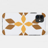 Mooi bruin bloemenpatroon Case-Mate iPhone case (Achterkant (horizontaal))