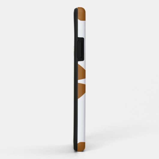 Mooi bruin bloemenpatroon Case-Mate iPhone case (Achterkant/rechts)