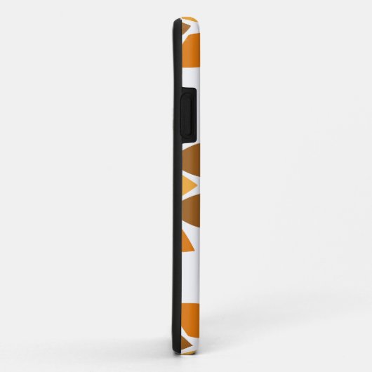 Mooi bruin bloemenpatroon Case-Mate iPhone case (Achterkant/rechts)