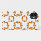Mooi bruin bloemenpatroon Case-Mate iPhone case (Achterkant (horizontaal))