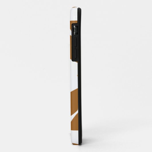 Mooi bruin bloemenpatroon Case-Mate iPhone case (Achterkant/links)