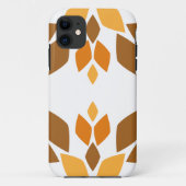 Mooi bruin bloemenpatroon Case-Mate iPhone case (Achterkant)