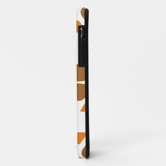 Mooi bruin bloemenpatroon Case-Mate iPhone case (Achterkant/links)