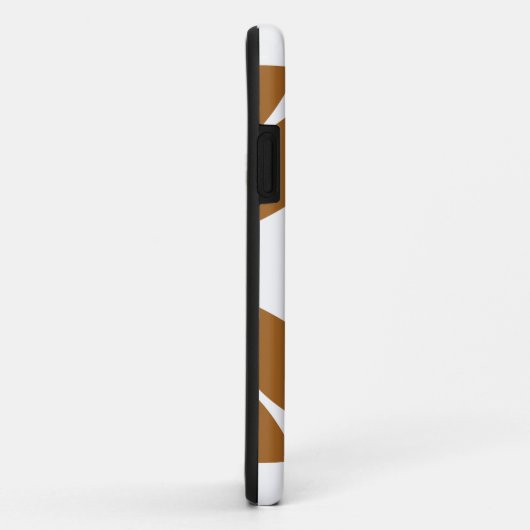 Mooi bruin bloemenpatroon Case-Mate iPhone case (Achterkant/rechts)