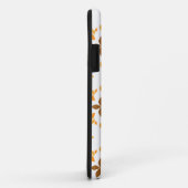 Mooi bruin bloemenpatroon Case-Mate iPhone case (Achterkant/rechts)